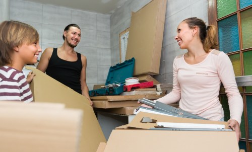 Removal van and movers ready for a house move in Ealing