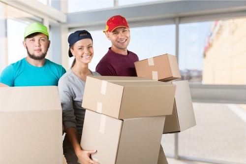 Removal van for a local move through Ealing streets