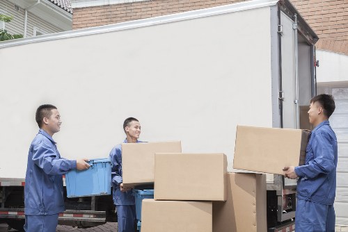 Flat removal team preparing for an apartment move in Ealing