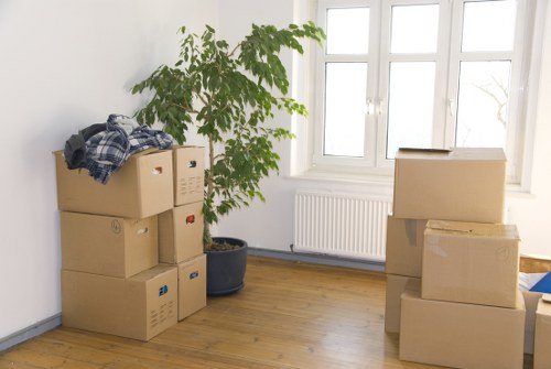 Professional packing preparation for a property move in Ealing
