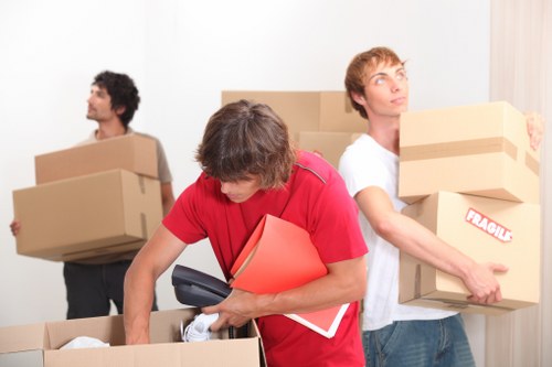 Packing and transporting boxes for a flat move in Ealing