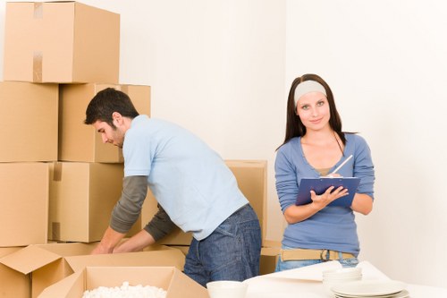 Packing and transport support for an office move in Ealing